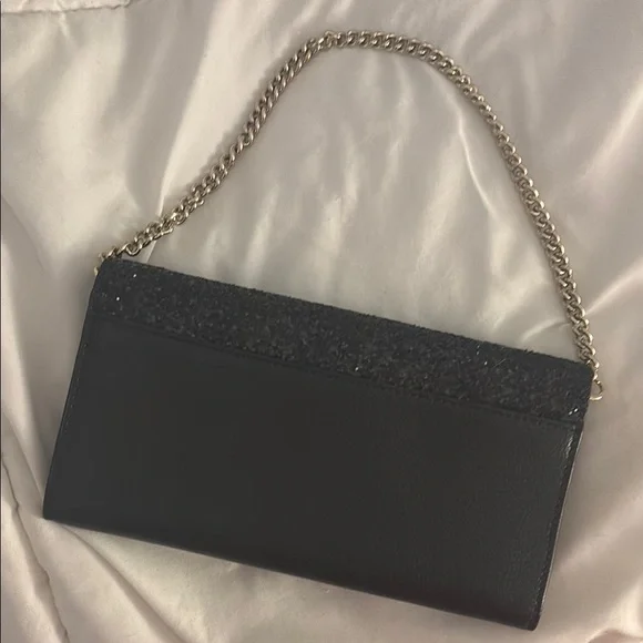Kate Spade Black Glitter Clutch Bag - Picture 2 of 4